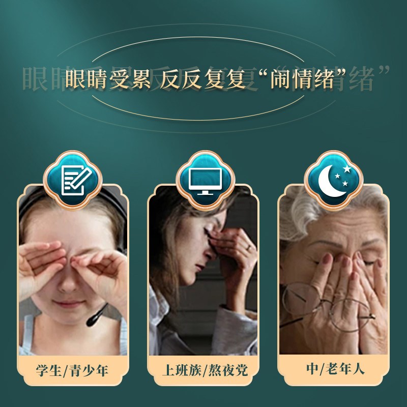 速发北京叶黄素眼膜舒缓眼部疲劳眼干眼痒保护视力儿童学生成人