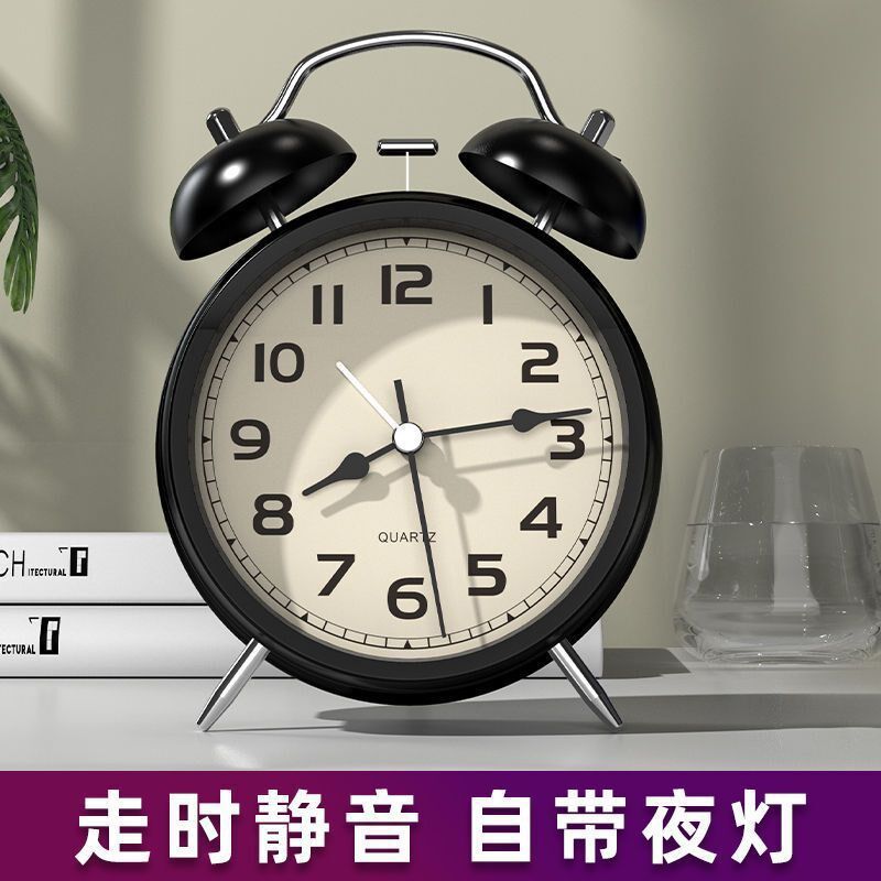 速发简钟静音属头闹约创意学生闹铃时钟多功能金床儿童夜光妙之凌