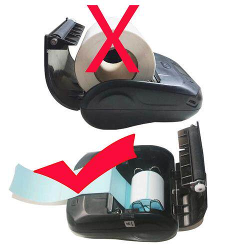 速发小卷心标纸签竖版可携式印表机服装吊牌合格证条码价格不干胶