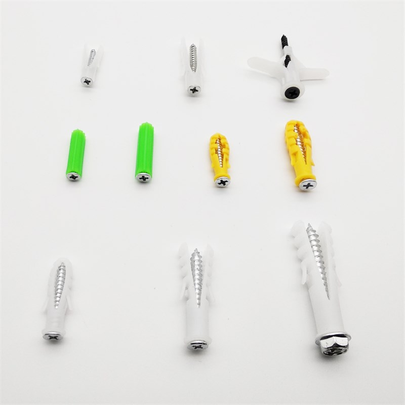 膨胀螺丝灰塑料膨胀管 膨胀管5mm6mm7mm8mm10mm12mm 膨胀塞配螺丝