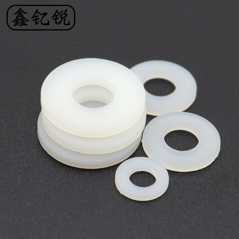 M2-M20尼龙垫片大平垫圆形1mm超薄M3塑胶垫圈M2.5 M4M5M6M8M10M12