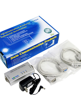 宇泰ut-2112 RS232串口光电隔离器9线全通232串口信号放大器