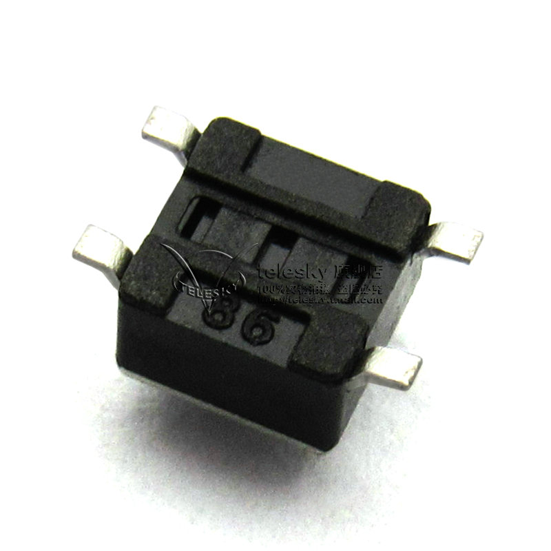 微动开关按键开关轻触按钮小电磁炉4脚立式四4.5*4.5贴片小型微型