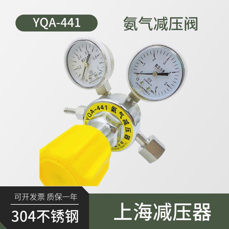 YQA-441/401氨气减压器304不锈钢减压阀1*6MPa耐腐蚀上海氨压力表