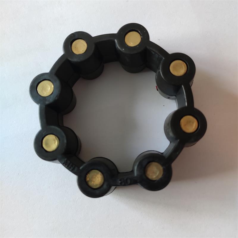 铁芯联轴器橡胶垫子8脚弹性圈CC MH55 65 80 9J0 115 130 175 200