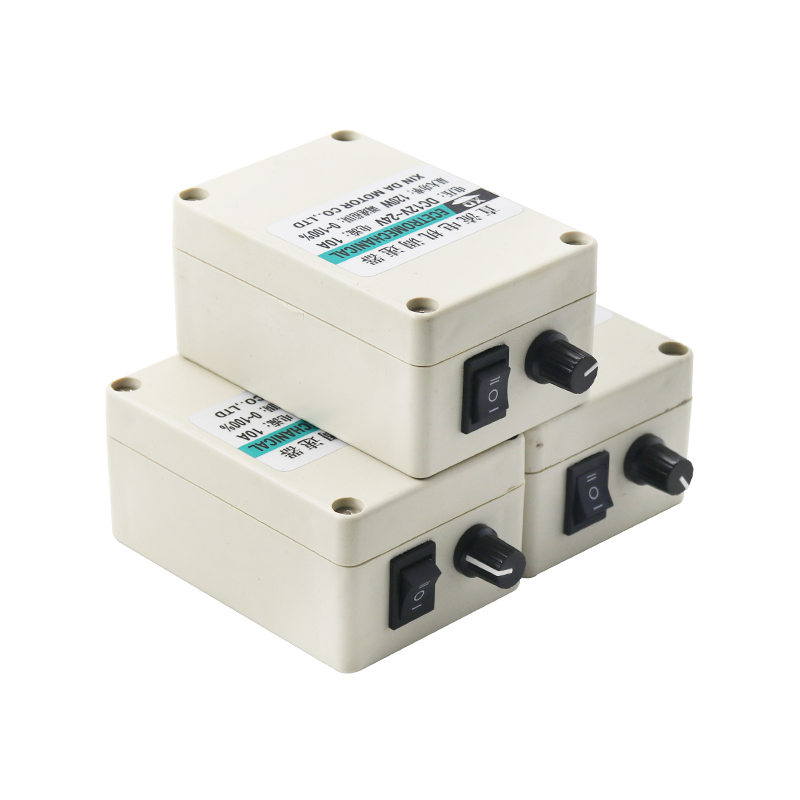 10A直流调速器12V无极调速盒24V电机控制器正反转12V调速开关