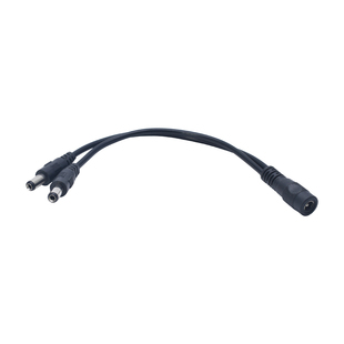 监控电源接头线 DC5521一分二连接线 一母转二公 安防配件