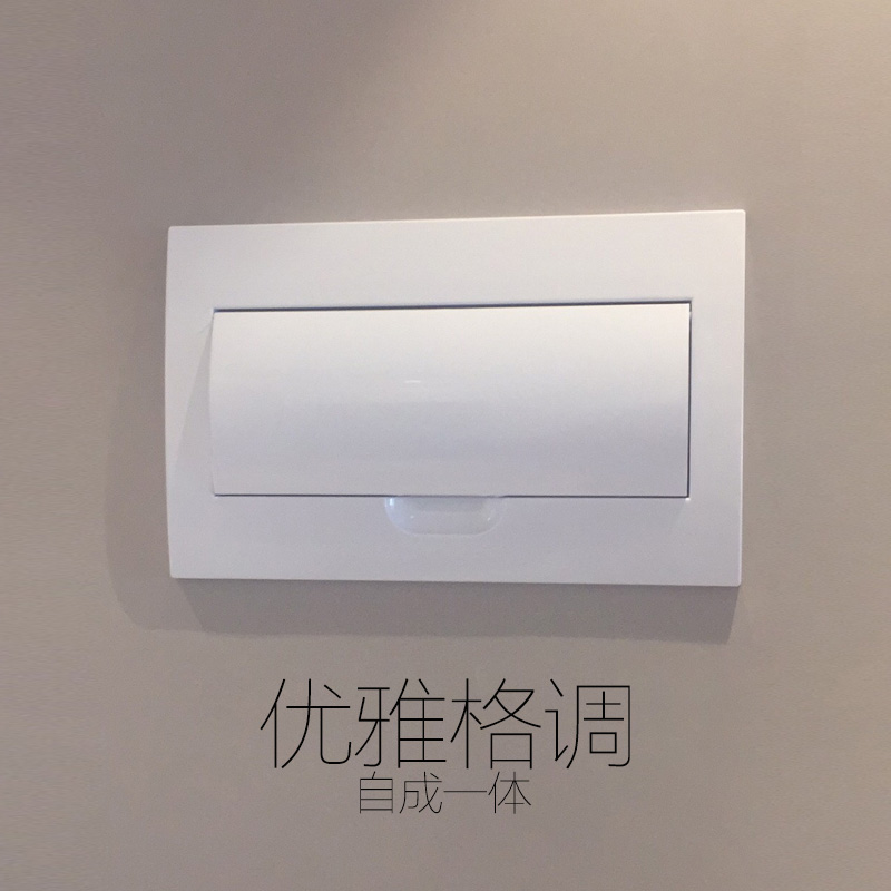 配电箱盖面板纯白色12盖子20回路24空开16强电箱盖10位装饰家用18