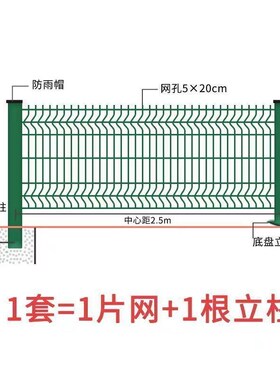 桃型柱护栏网高速公路铁路围墙护栏铁丝网围栏栅栏户外绿化防护网