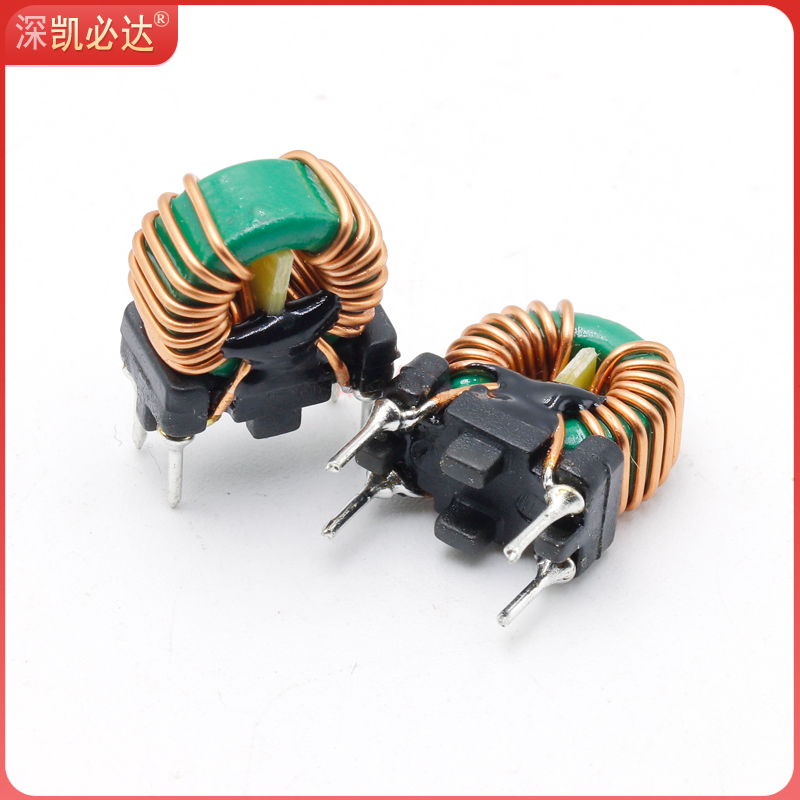 带底座骨架共模电感10*6*5-500uH5A绕线环形磁环EMC滤波电感线圈