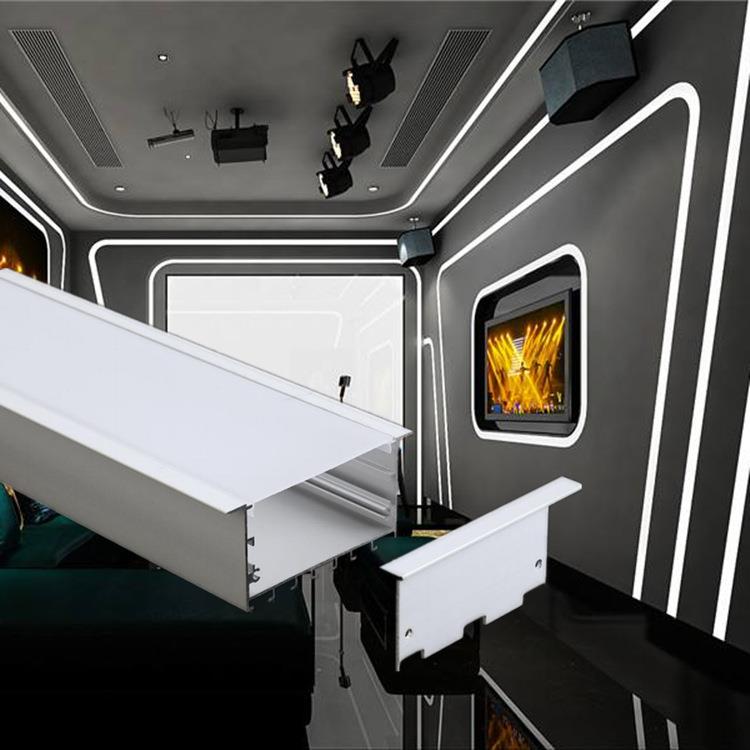 LED铝条灯酒吧KTV前台个性线条硬灯带造型楼梯过道走廊装饰灯条