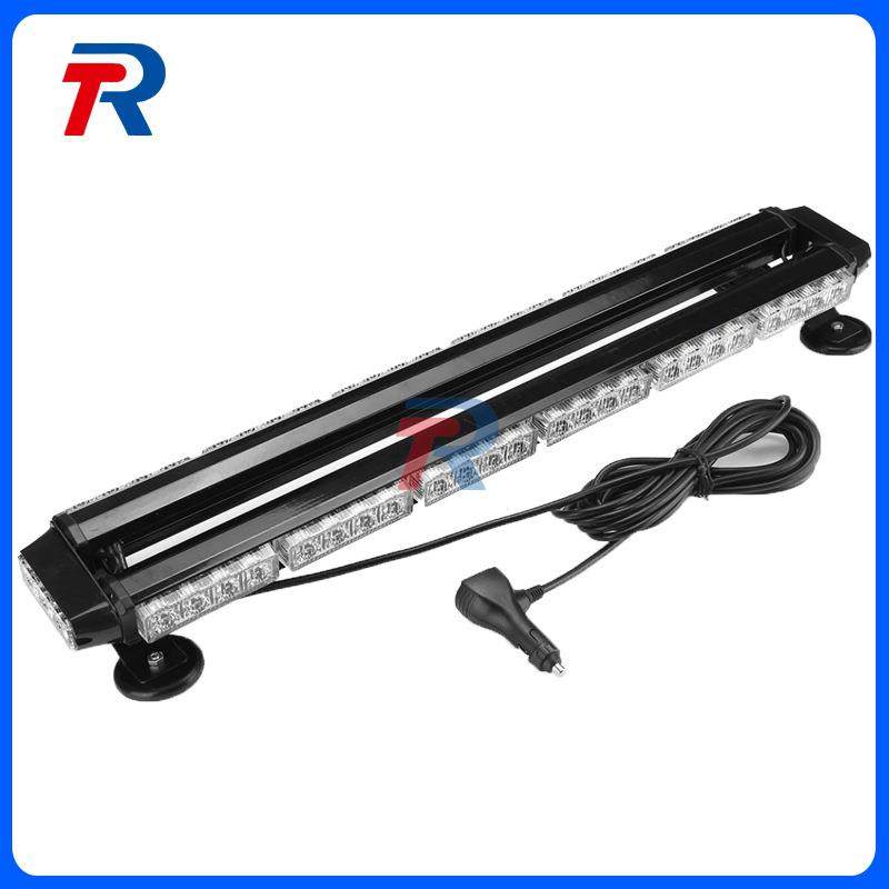 54LED磁铁汽车爆闪双面杠灯4灯6节车顶爆闪开道棍灯警示爆闪灯