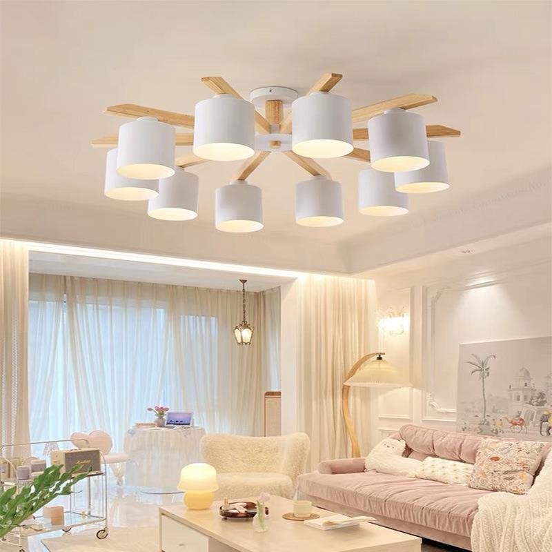 北欧吊灯客厅主灯原木风灯具简约现代大气餐厅灯家装灯具家用卧室