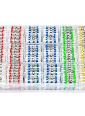 跨境 800pcs盒装 26-10AWG焊锡环热缩防水接线端子连接器套装