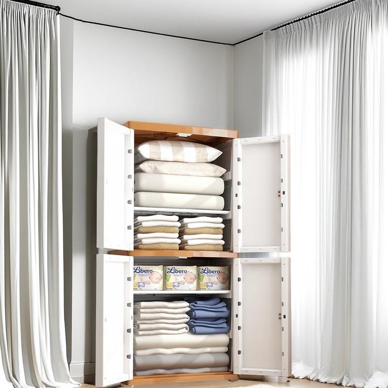 家用儿童衣柜简易卧室加厚塑料置物抽屉组装衣柜宝宝婴儿收纳柜子