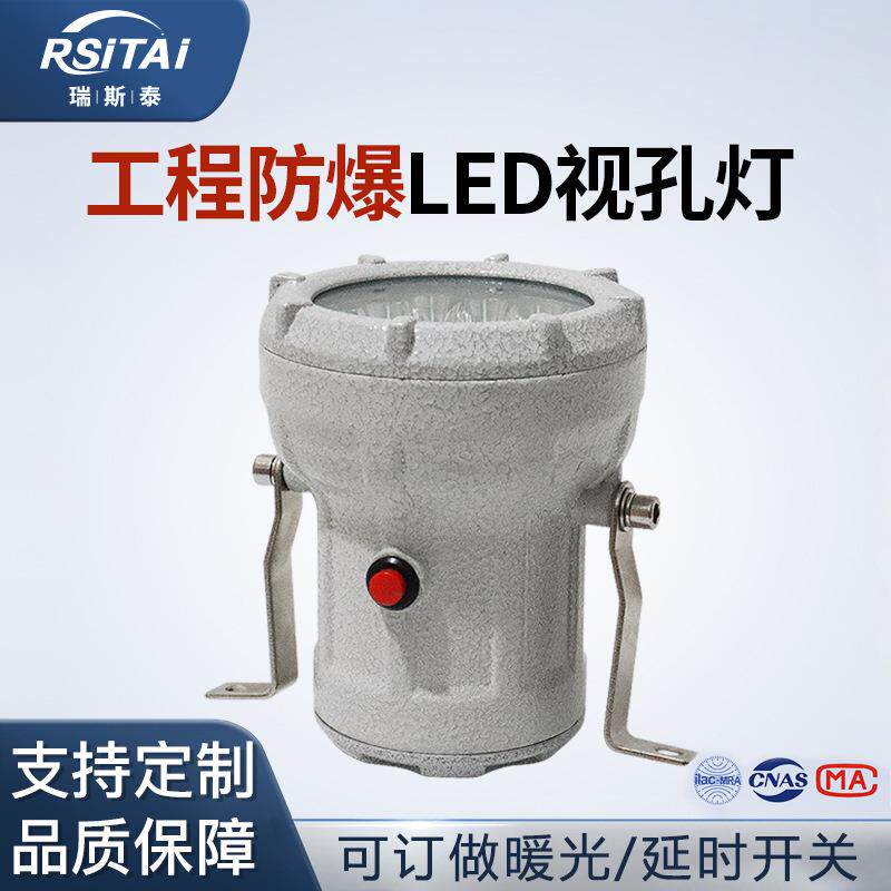 LED防爆视孔灯视灯隔爆BSD反应釜视镜灯12V24V36V220V观察探照灯