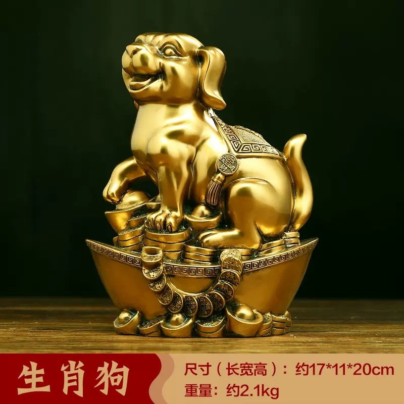 12十二生肖铜首摆件全套鼠牛虎兔龙蛇马羊猴鸡狗猪镀铜树脂工艺品