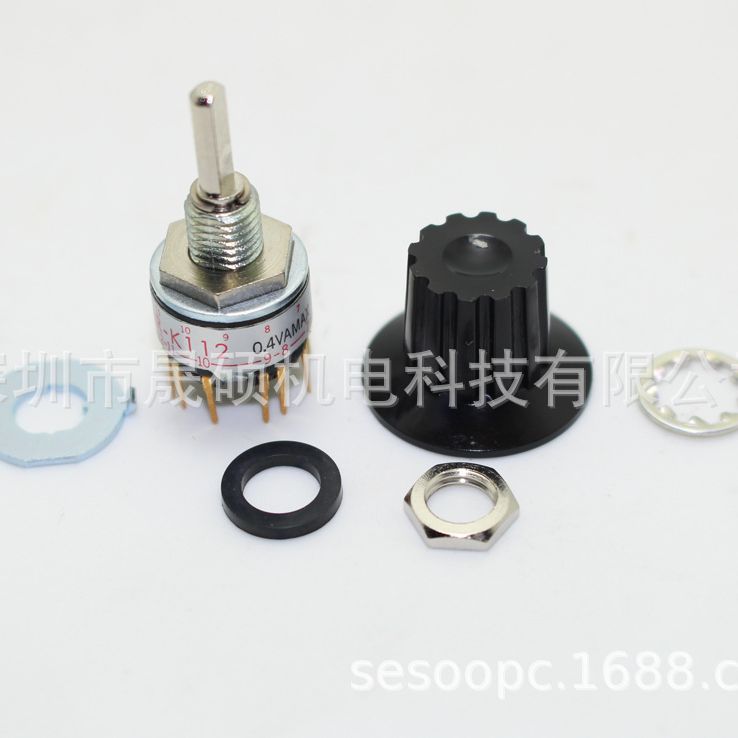 原装日开NKK电子手轮旋转开关微型波段开关MR-K112/MR-A112/K206