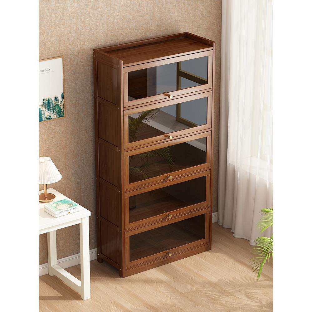 落地书架物防尘展示儿童桌面置家用用书组合自由储物柜展示柜自