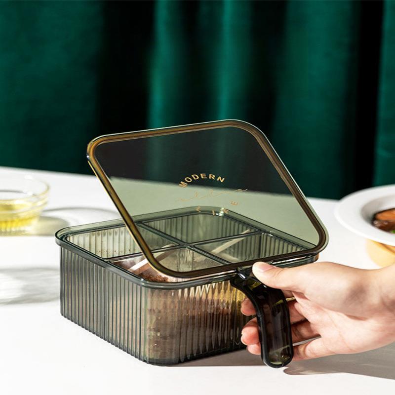 调料盒家用厨房调料组合套装一体多格调味盒调味瓶罐收纳盒盐味精