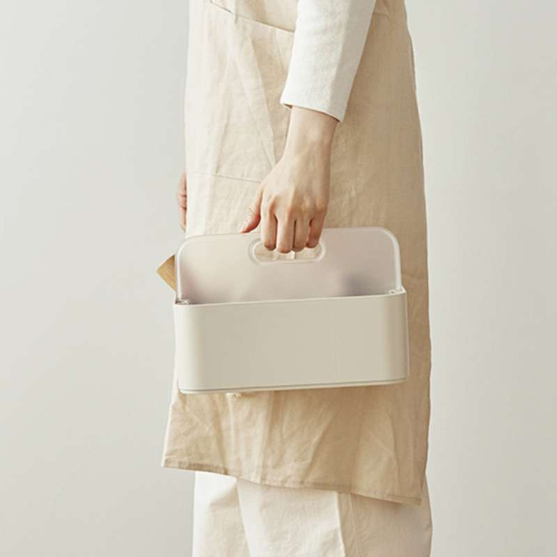 可手提笔筒分格画笔水彩笔铅笔文具整理盒客厅宿舍杂物桌面收纳盒