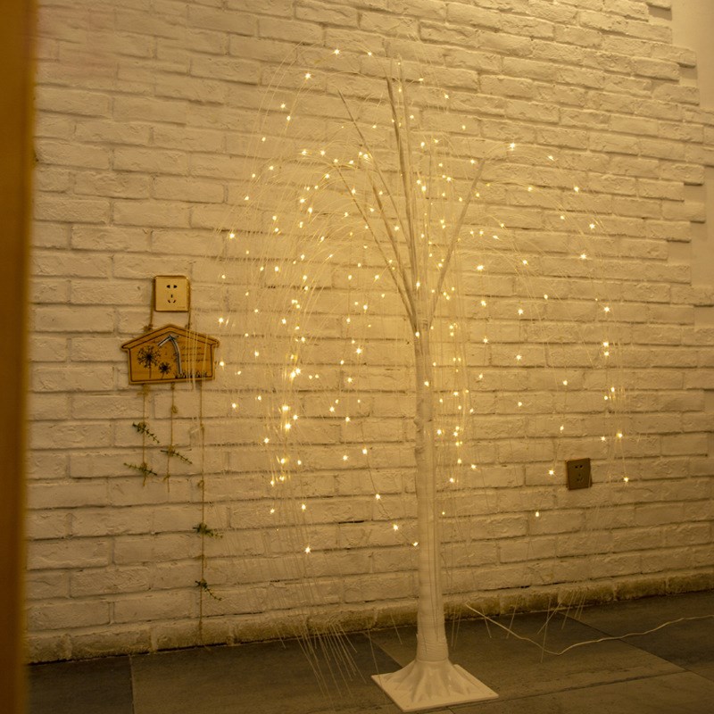 led柳树铜丝灯仿真灯 柳树灯灯串庭院节日灯卧室装饰灯