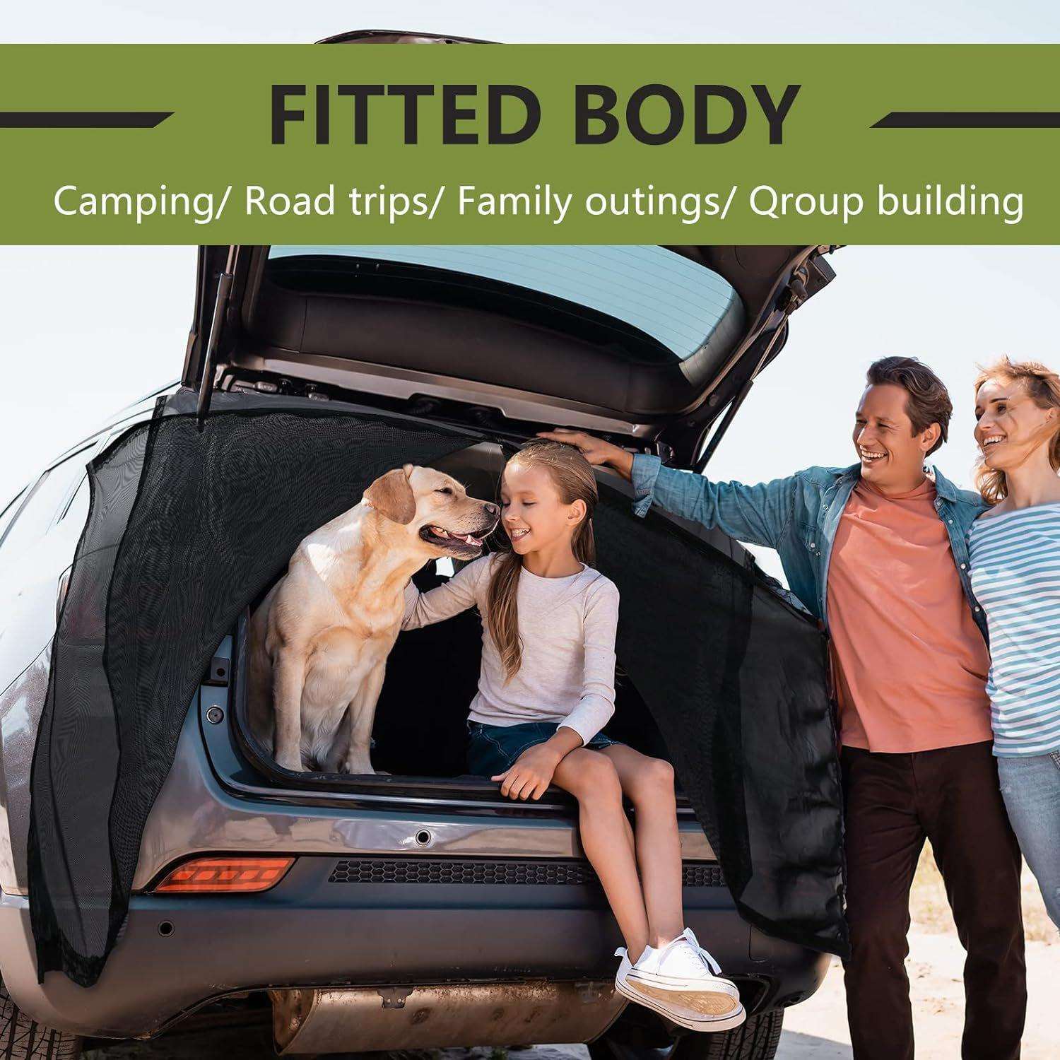 汽车防蚊防虫纱窗汽车尾遮光罩纱罩磁性磁吸后背厢通风防虫网X20