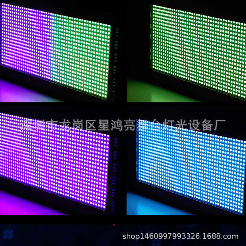 LED1000w全彩频闪灯960颗酒吧KTV爆闪灯直播间舞台8段跑马染色灯
