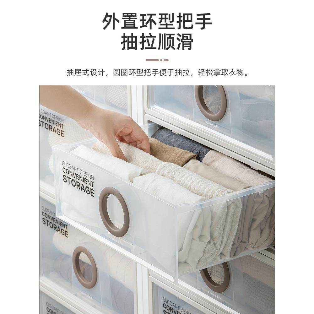 A6L收纳箱家用卧室衣服整理床底收纳抽屉式透明大号塑料收纳柜