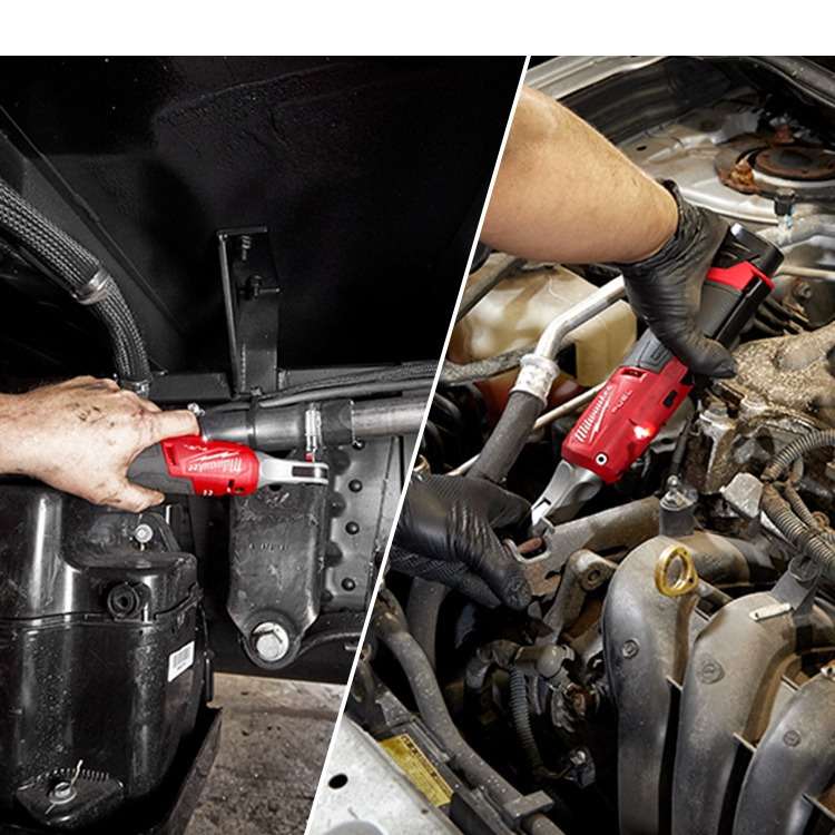 milwaukee美沃奇电动棘轮扳手90度直角向扳手充电汽修扳手FHIR14