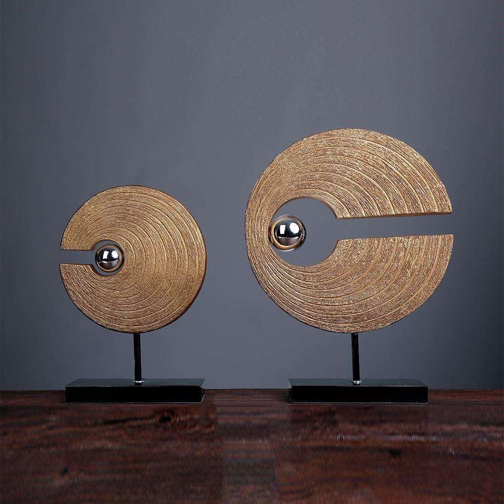 创意新中式现代家居软装饰品电视柜玄关办公室慧眼摆件树脂工艺品