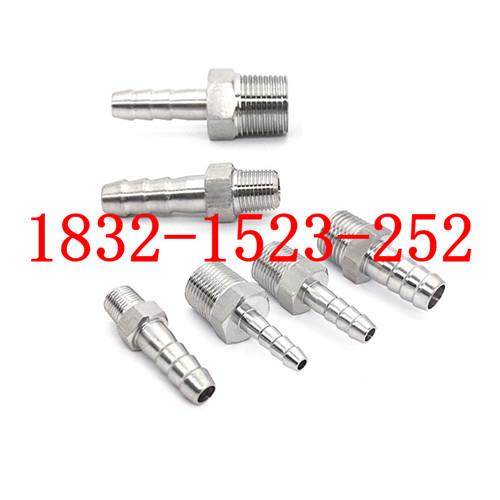 304不锈钢六角外丝宝塔接头 英制外螺纹皮管竹节接头6分G3/4-22mm