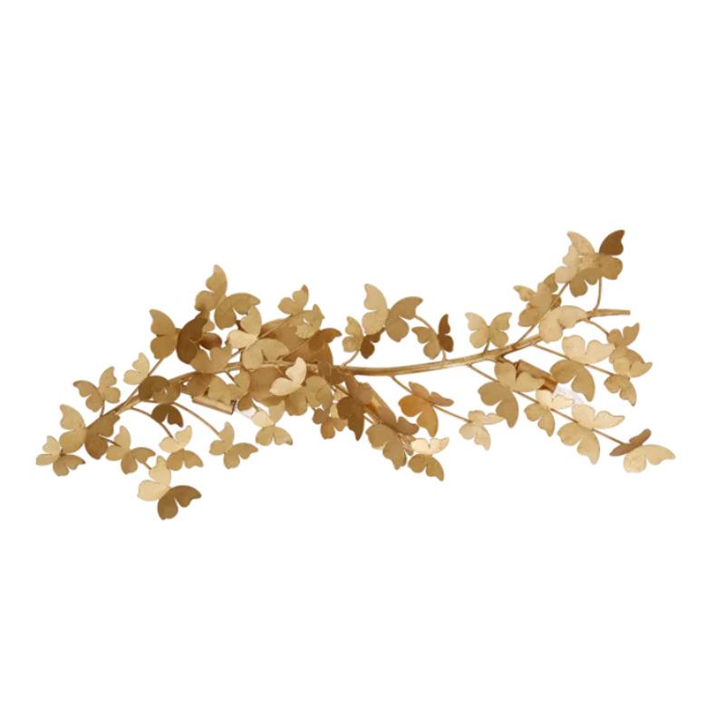 美式轻奢时尚创意蝴蝶壁灯/软装设计/别墅/酒店/样品房/铁艺壁灯