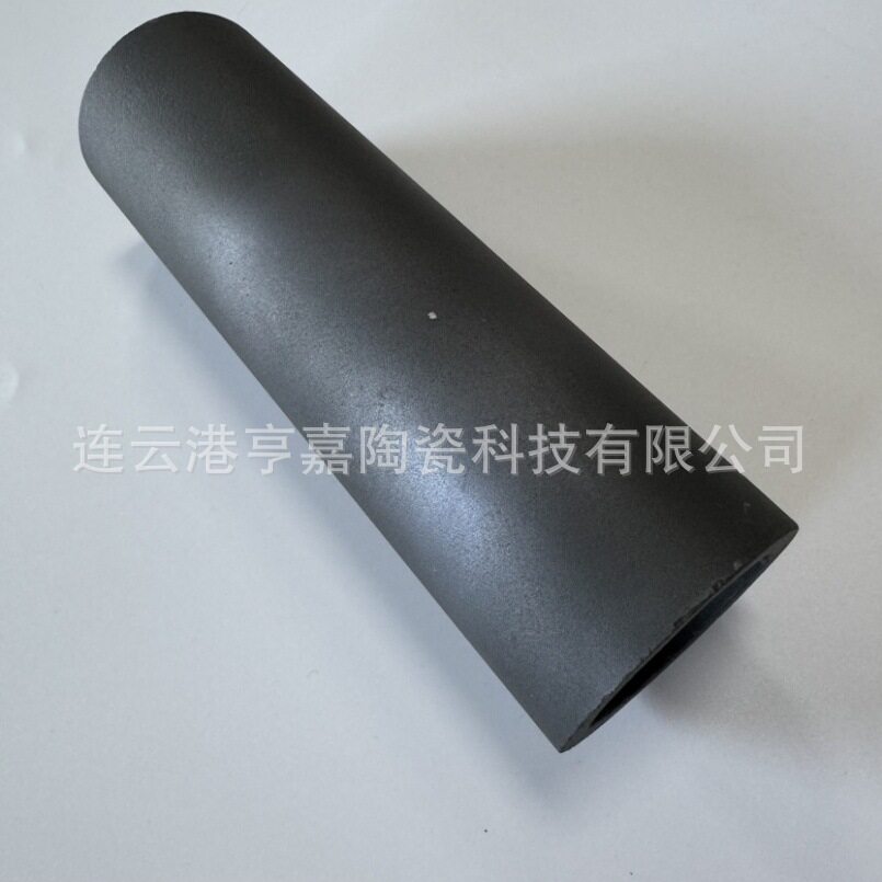 大口径碳化硅陶瓷管 无压烧结绝缘耐高温碳化硅保护套