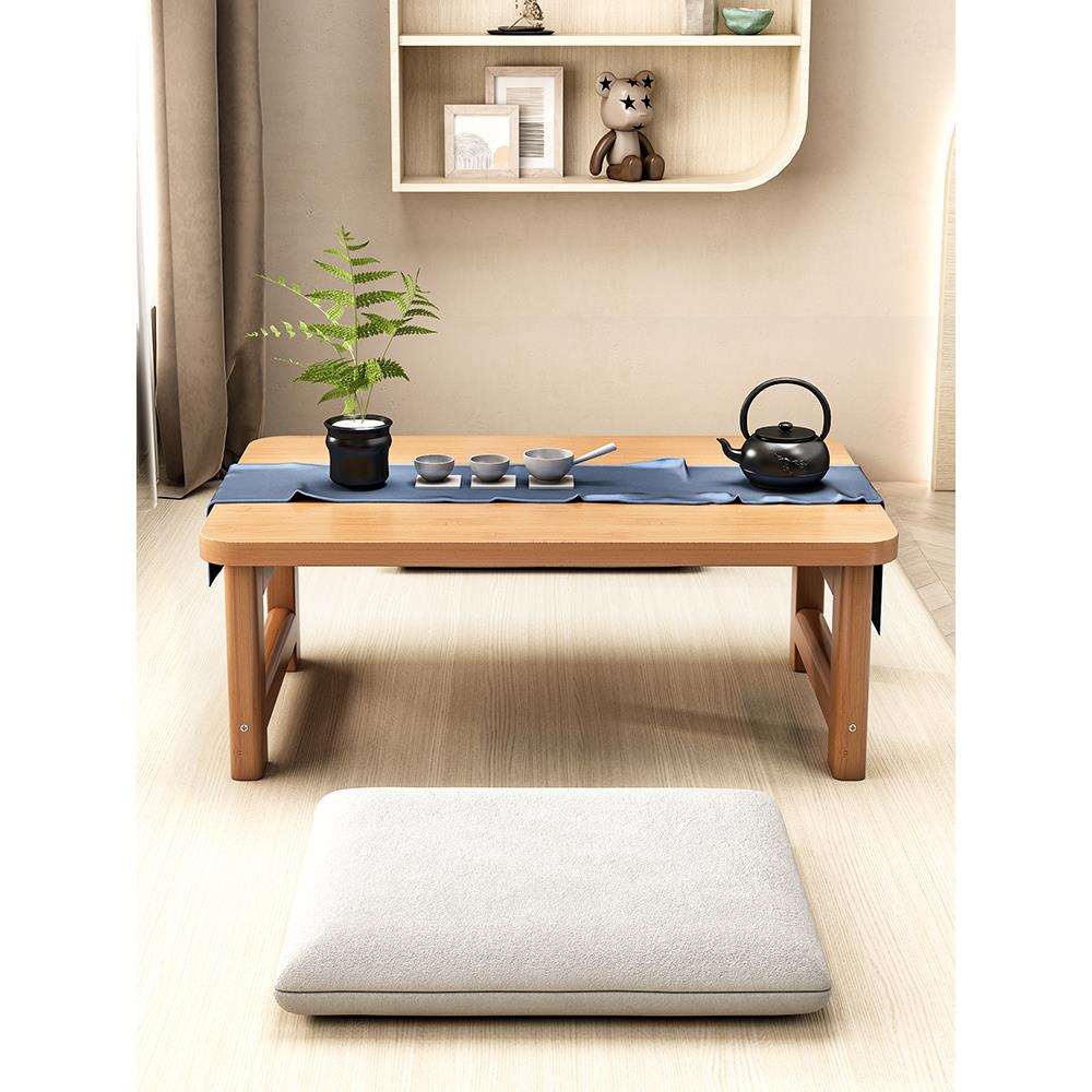 W9YX折叠桌楠竹炕桌家用实木榻榻米小茶几飘窗桌床上学习书桌电脑