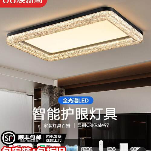 2025新款感轻奢大气树脂客厅吸顶灯现代简约意式极简客厅主灯