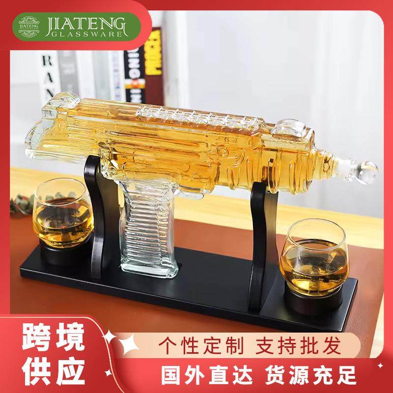 威士忌醒酒器厂家生产创意异形分酒器跨境高颜值红酒瓶摆件