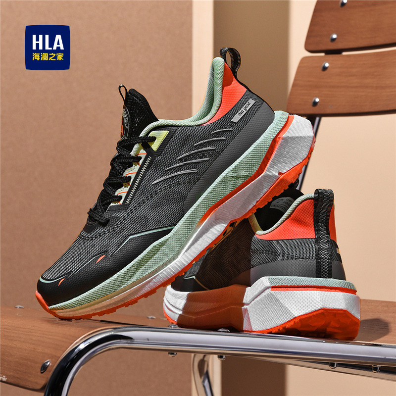 海澜之家男鞋夏季透气网面运动跑步鞋初中学生防滑中考体考专用鞋
