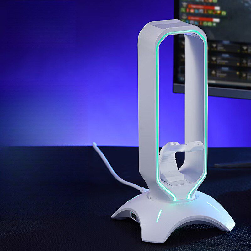 速发爆款1耳夹支架RGB耳机支架1头戴式耳机架机线器拓展