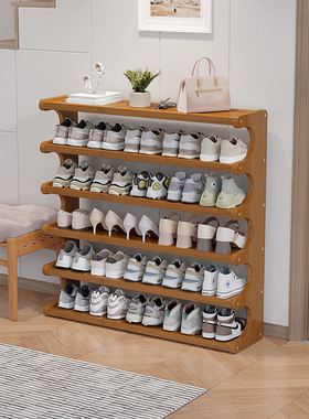 速发U型简易鞋架家用门口多柜鞋层收纳神器省间空房用过道置物架