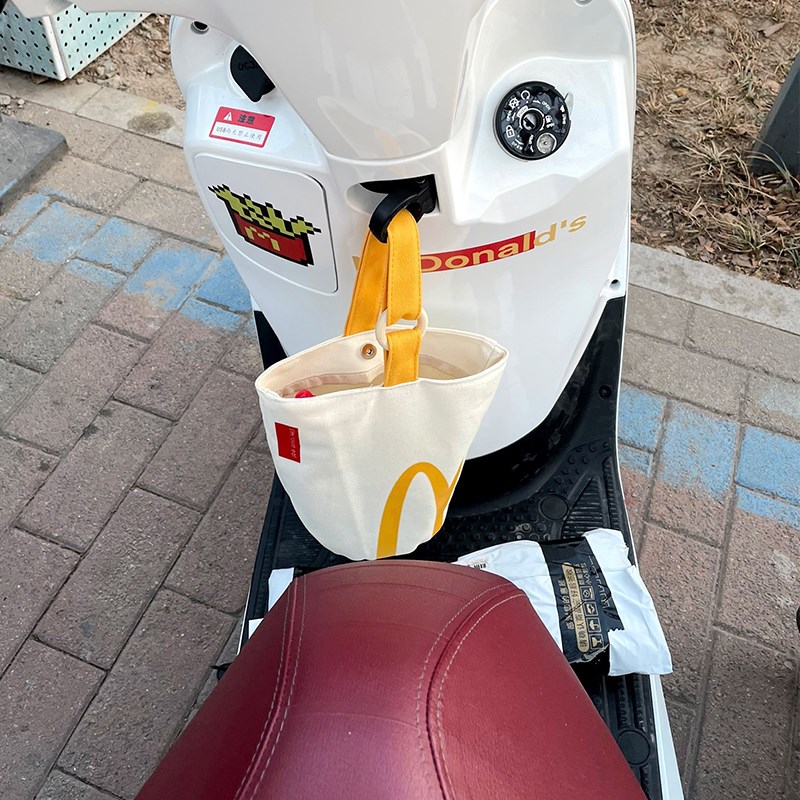 速发摩托车侧边包麦古护杠包后尾电复车后备箱动当劳骑行包