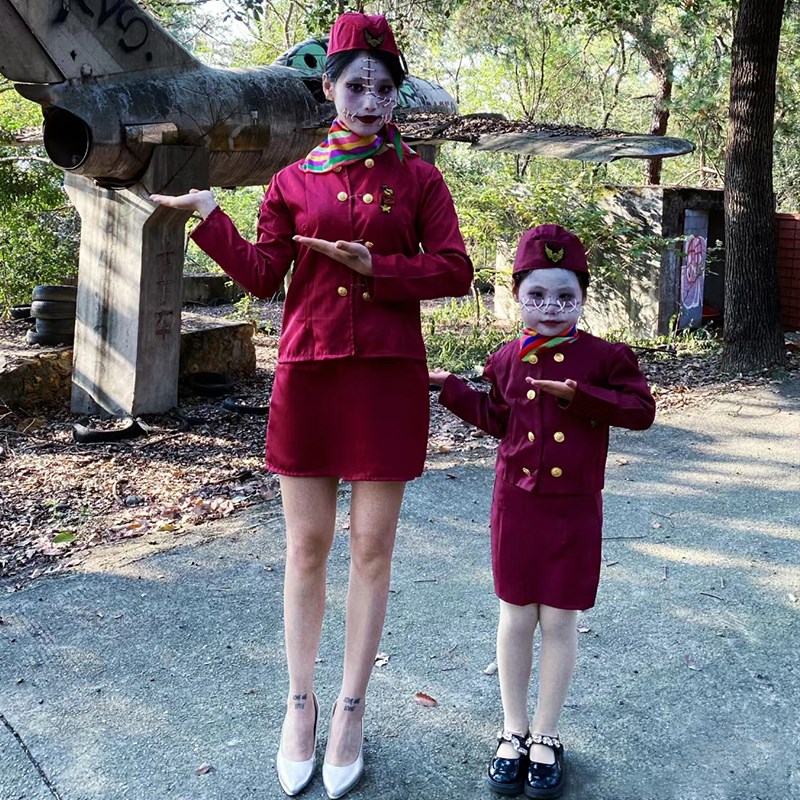 速发圣节儿童装服装装扮孩服饰童角色扮演空姐乘务员衣服