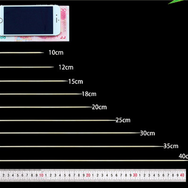 速发竹签12cm*2.5mm小鸡柳酱香饼短竹签炸鸡排一次性长牙签细烧烤
