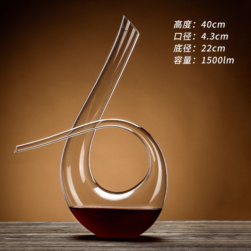 速发醒酒器醒酒晶酒器家用商用水分玻璃葡萄红酒杯子扎壶带把防菖