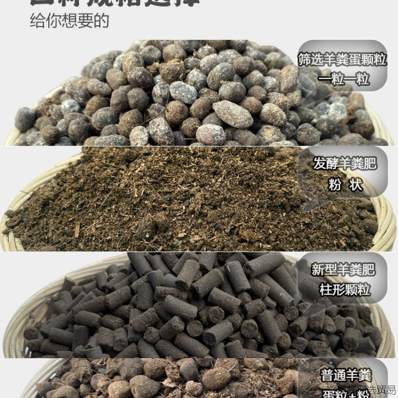 速发羊粪发酵有机肥 干羊粪蛋 鸡粪肥 种花种菜花卉通用纯羊粪蛋