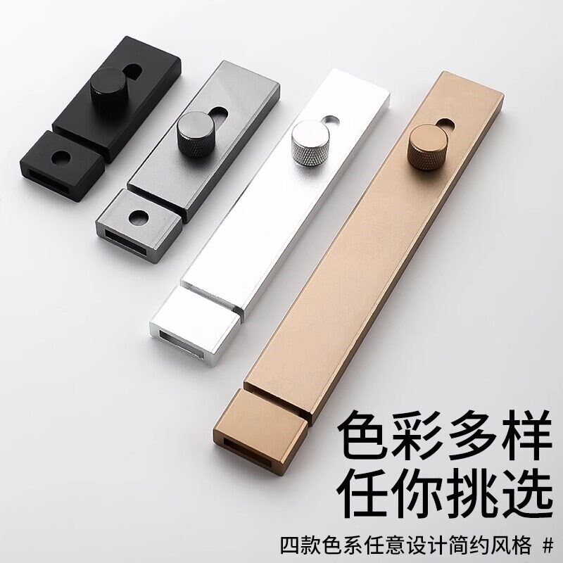 速发玻璃木门厕所防盗门内反插锁门闩门扣门拴锁门插销门栓锁