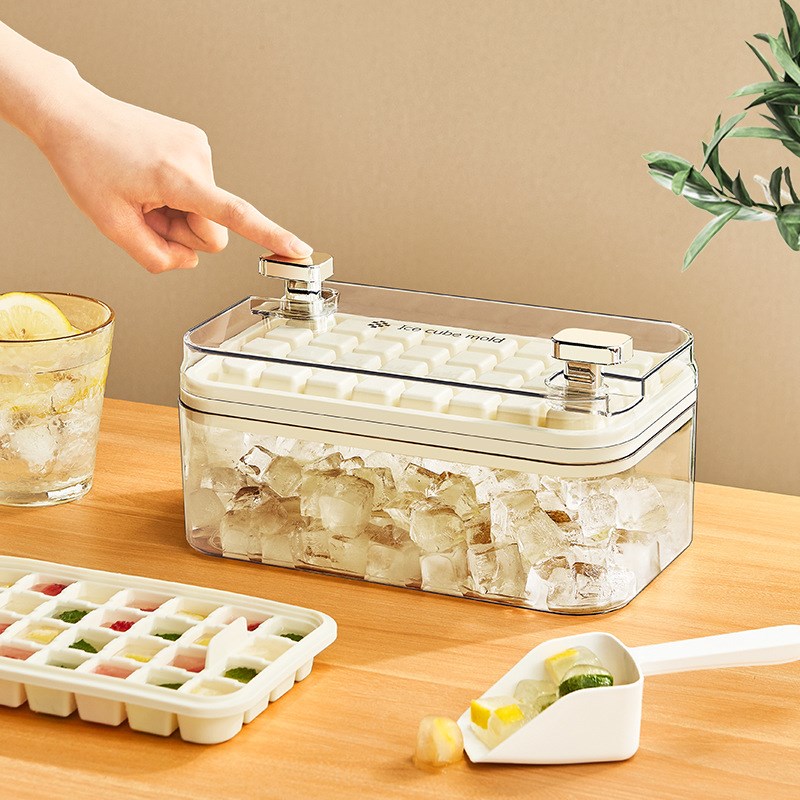 速发按压冰块膜具冰箱制冰盒级块神器储用家冰冰塑料冰格