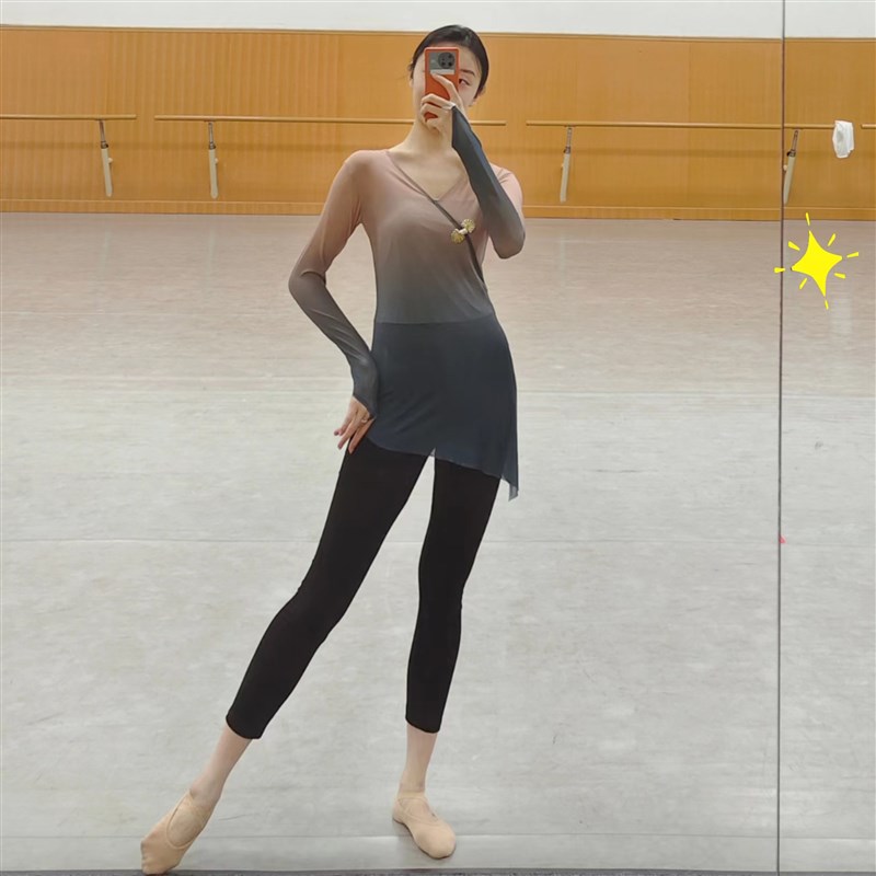 速发芭蕾莫代尔舞蹈裤古典舞打底裤黑色九分练功裤紧身现代舞萝卜