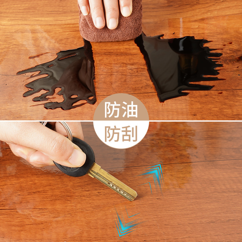 速发桌面保护膜透明耐高温防烫自粘岩板大理石实木餐桌膜桌子家具