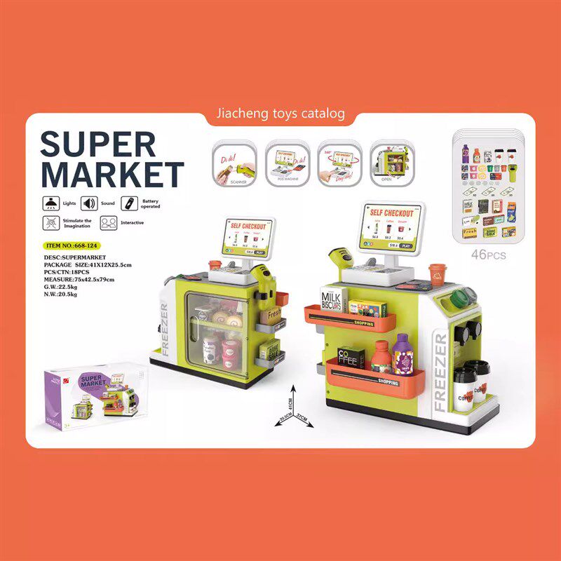 速发过玩家 超市家具便利店收银台模具玩型儿童礼物